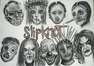 Slipknot рисунок кори Тейлор