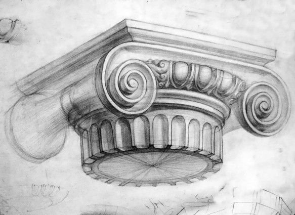 Дорическая и ионическая Капитель