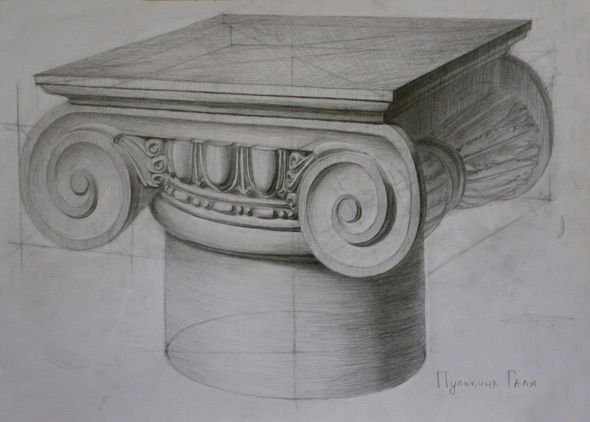 Полукапитель ионическая