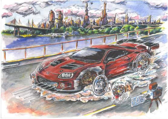 Автомобиль мечты рисунок
