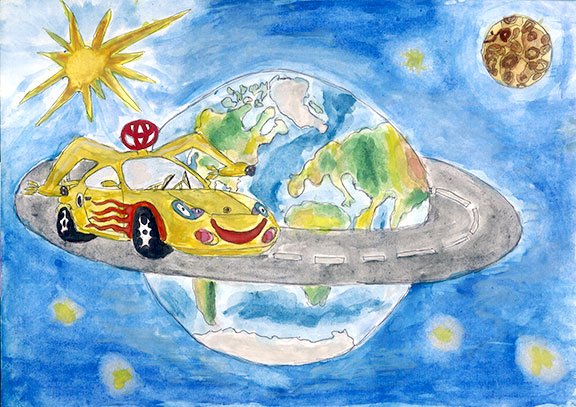 Машина моей мечты рисунок для детей