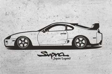 Toyota Supra a80 наклейки