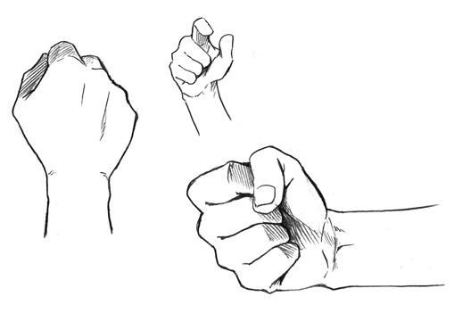 Сжатый кулак аниме