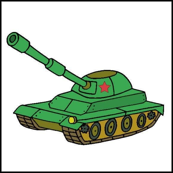 Военный танк для детей