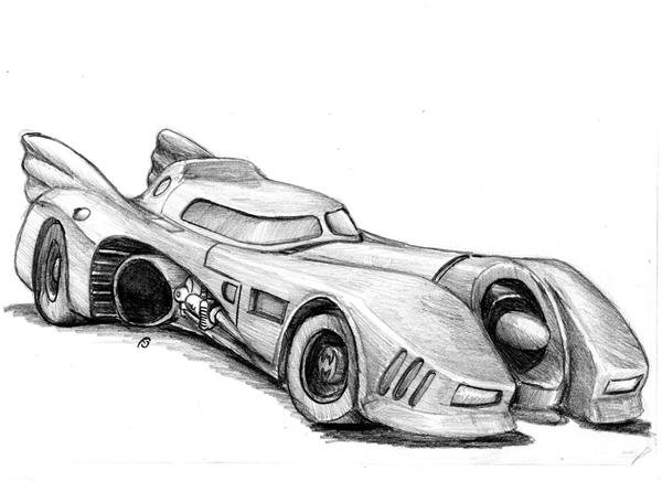 Рисунок Бэтмобиля