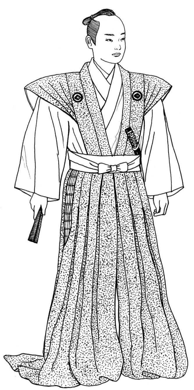 Кимоно мужское древняя Япония