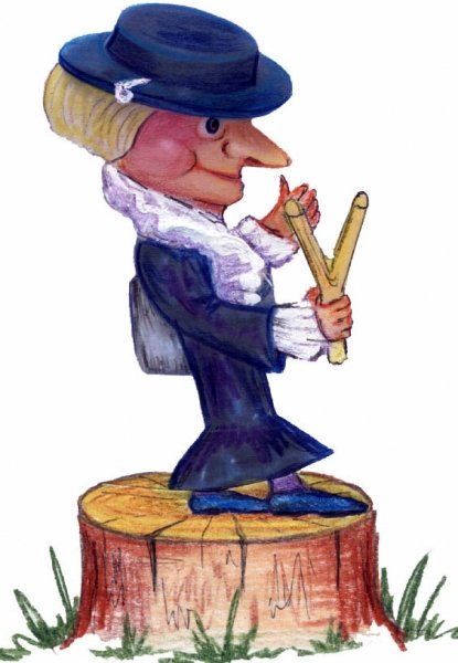 Шапокляк с рогаткой