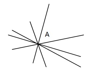 Узор из прямых отрезков и лучей