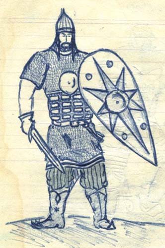 Римский легионер разукрашка