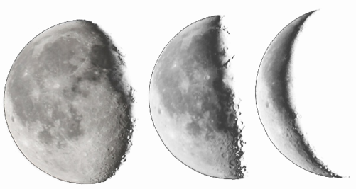 Луна в разных стадиях