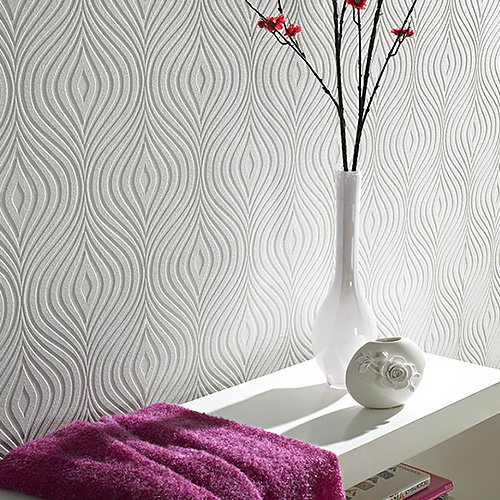 Обои под покраску в интерьере