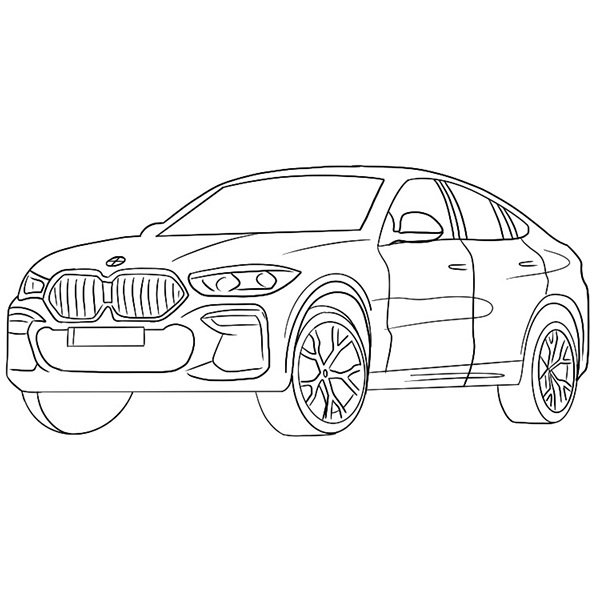 BMW x6 m распечать