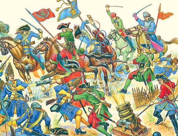 Солдатики Полтавская битва