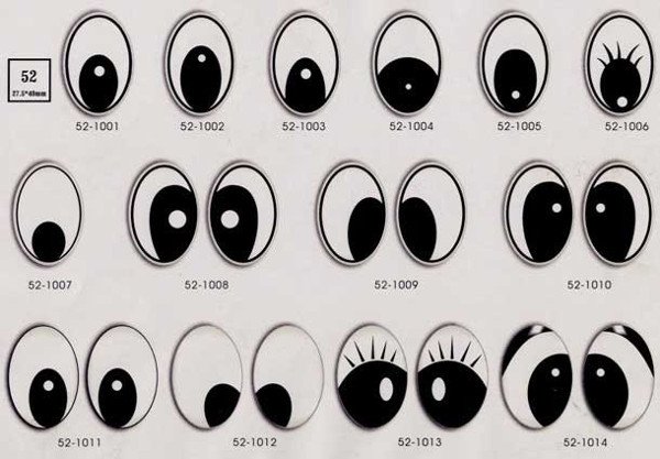 Рисованные глаза для игрушек