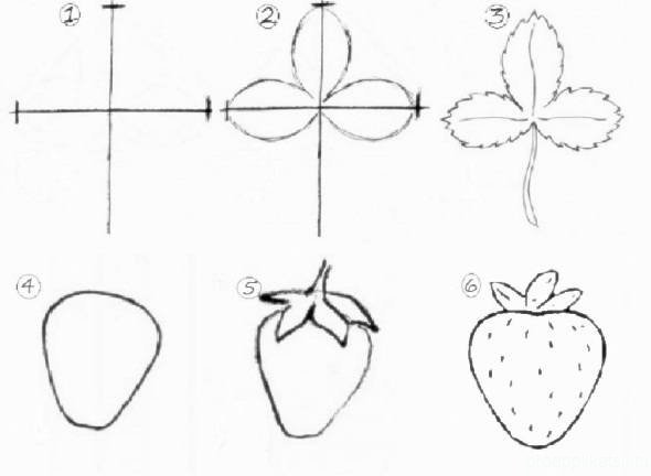 Лист земляники выкройка