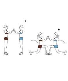 Парные упражнения для зарядки