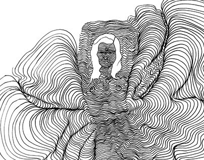 Абстракция одной линией