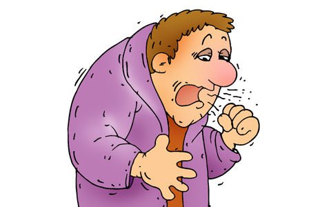 Кашляет рисунок