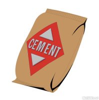 Мешок цемента вектор