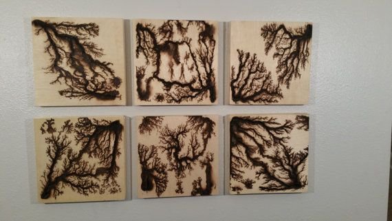 Фигуры Лихтенберга в акриле