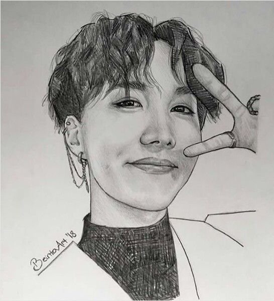 Портрет БТС Хосок