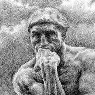 Мыслитель Родена рисунок