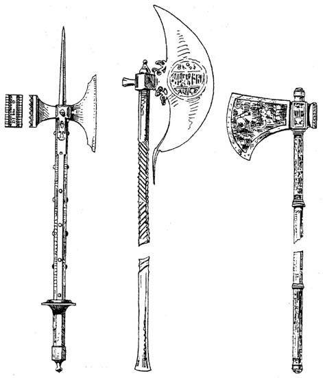 Оружие Клевец алебарда