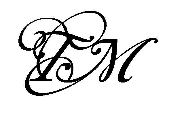 Красивая Монограмма буквы т