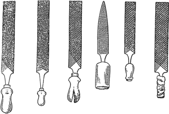 Насаживание ручки на напильник