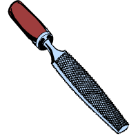 Рашпиль на прозрачном фоне