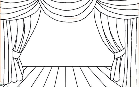 Шторы в векторной графике