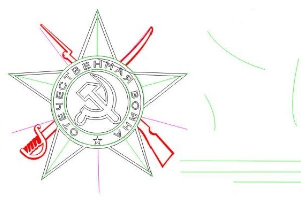 Орден Победы раскраска