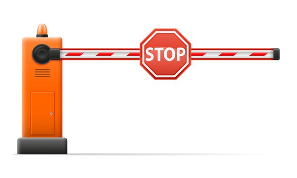 Шлагбаум схематично