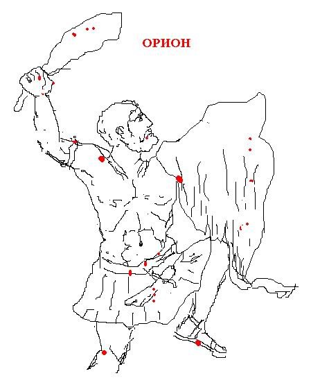 Нарисовать Созвездие Орион
