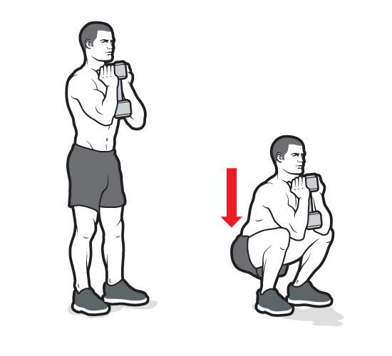 Приседание мужчина картинка