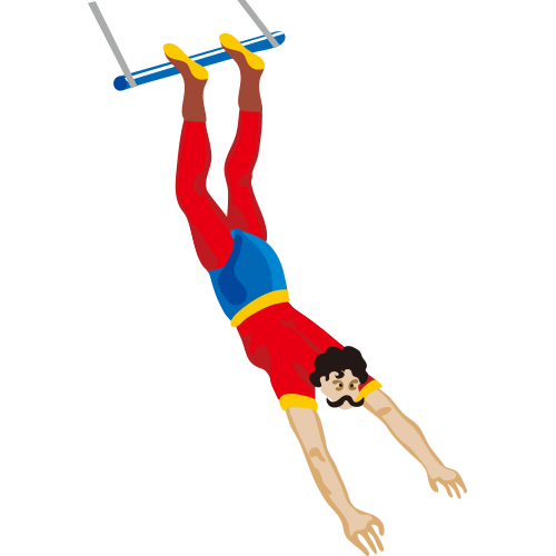 Акробат раскраска