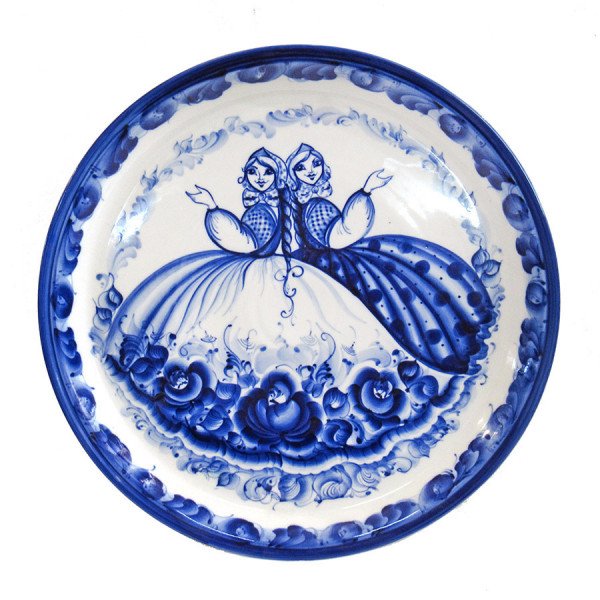 Гжель тарелки и подносы