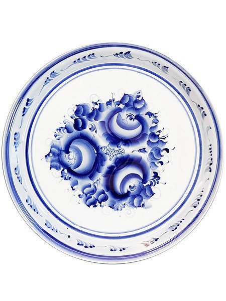 Гжельская роспись поднос