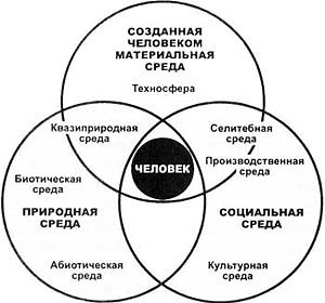 Составные части среды жизни человека