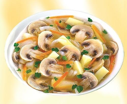 Суп из грибов шампиньонов