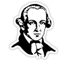 Иммануил кант черно белый портрет