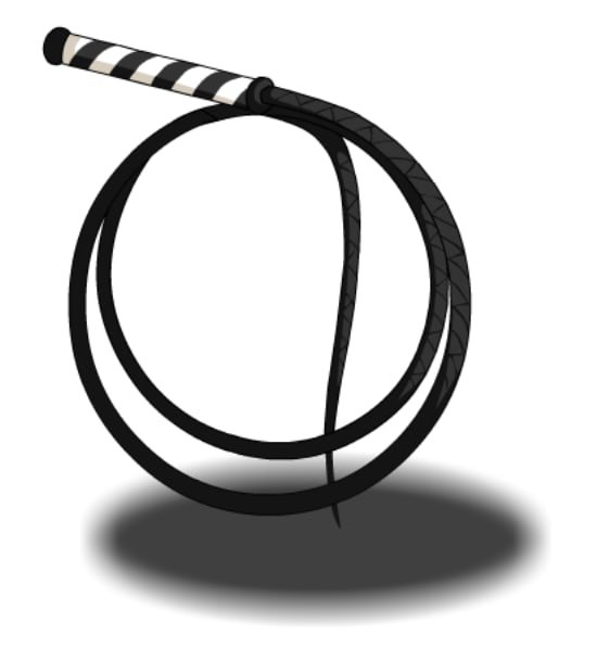 Кнут на прозрачном фоне