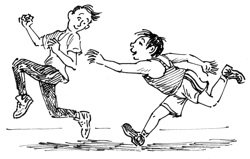 Подвижная игра салочки