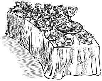 Пир раскраска