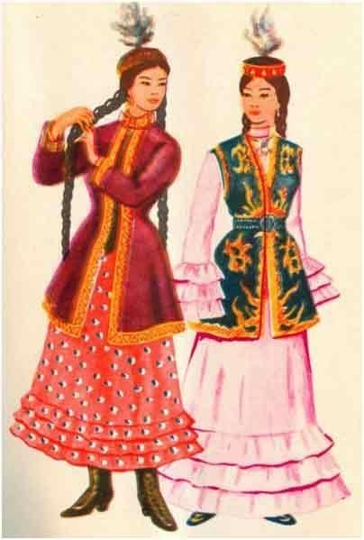 Одежда народов казахи для дошкольников