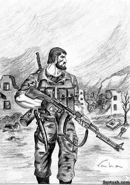 Чеченская война рисунки