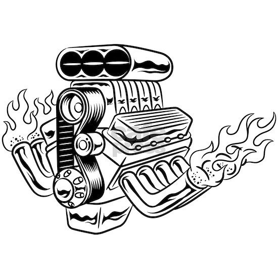 Нарисованный мотор