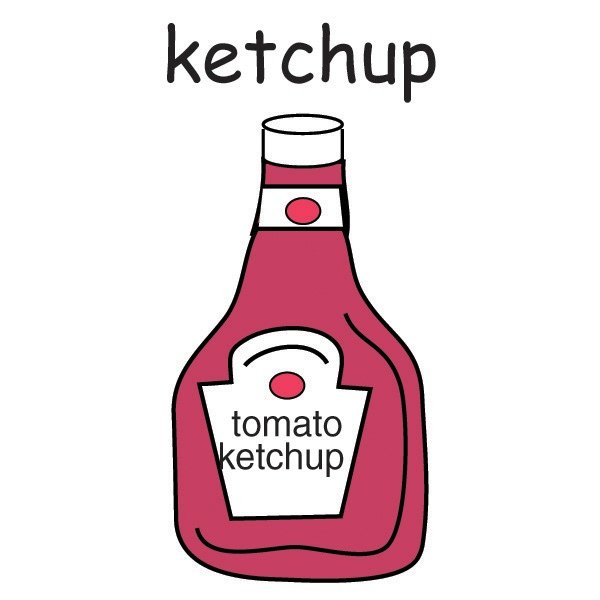 Кетчуп нарисовать
