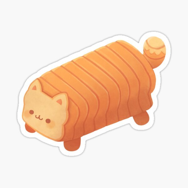 Толстый кот с багетом