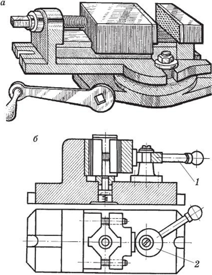 Слесарные тиски станка 6н10